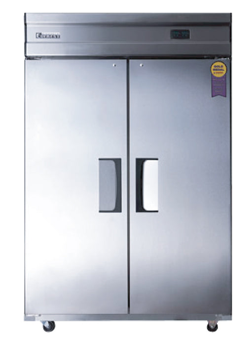 Everest Refrigerator Two Doors Stainless Steel