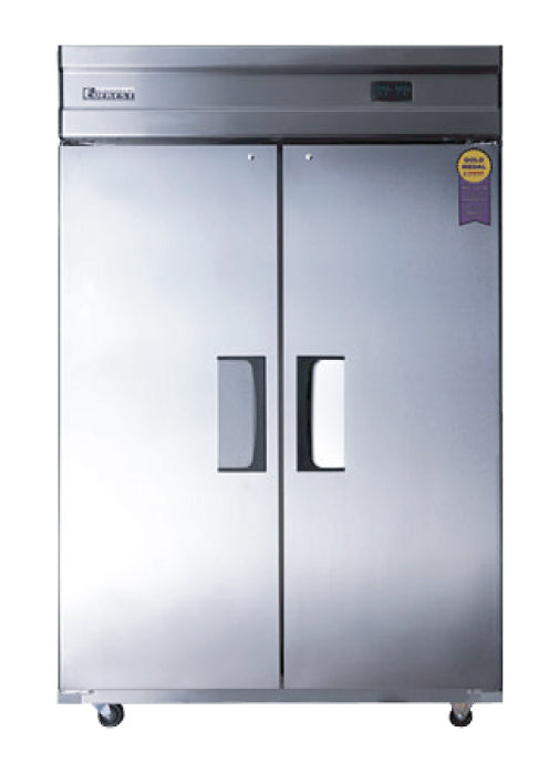 Everest Freezer Two Doors Stainless Steel