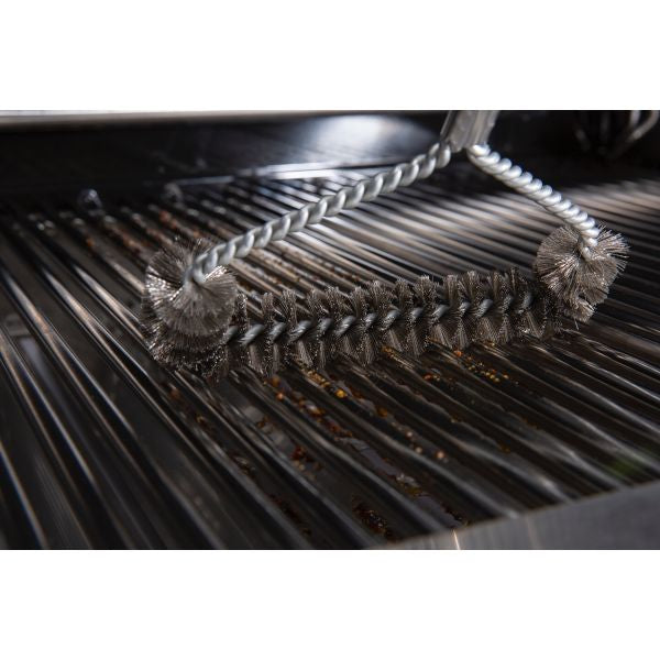 فرشاة شواء Broil King - ثلاثية الرؤوس - ملتوية من الفولاذ المقاوم للصدأ