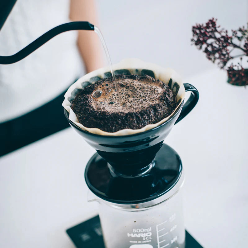Hario Coffee Dripper V60 "Kasuya" Model Ceramic 02 - Black