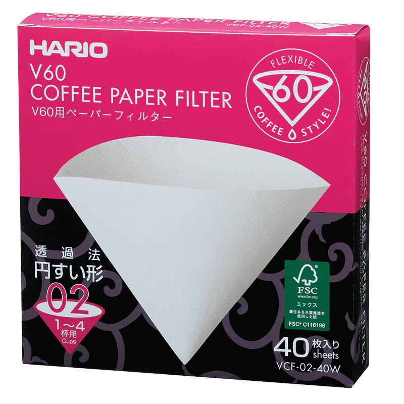 Hario Paper Filter - White (40Sheets)