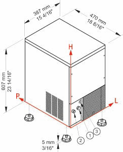 آلة صنع مكعبات الثلج CB 246 A