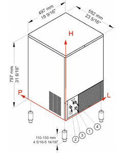 آلة صنع مكعبات الثلج CB 425 A