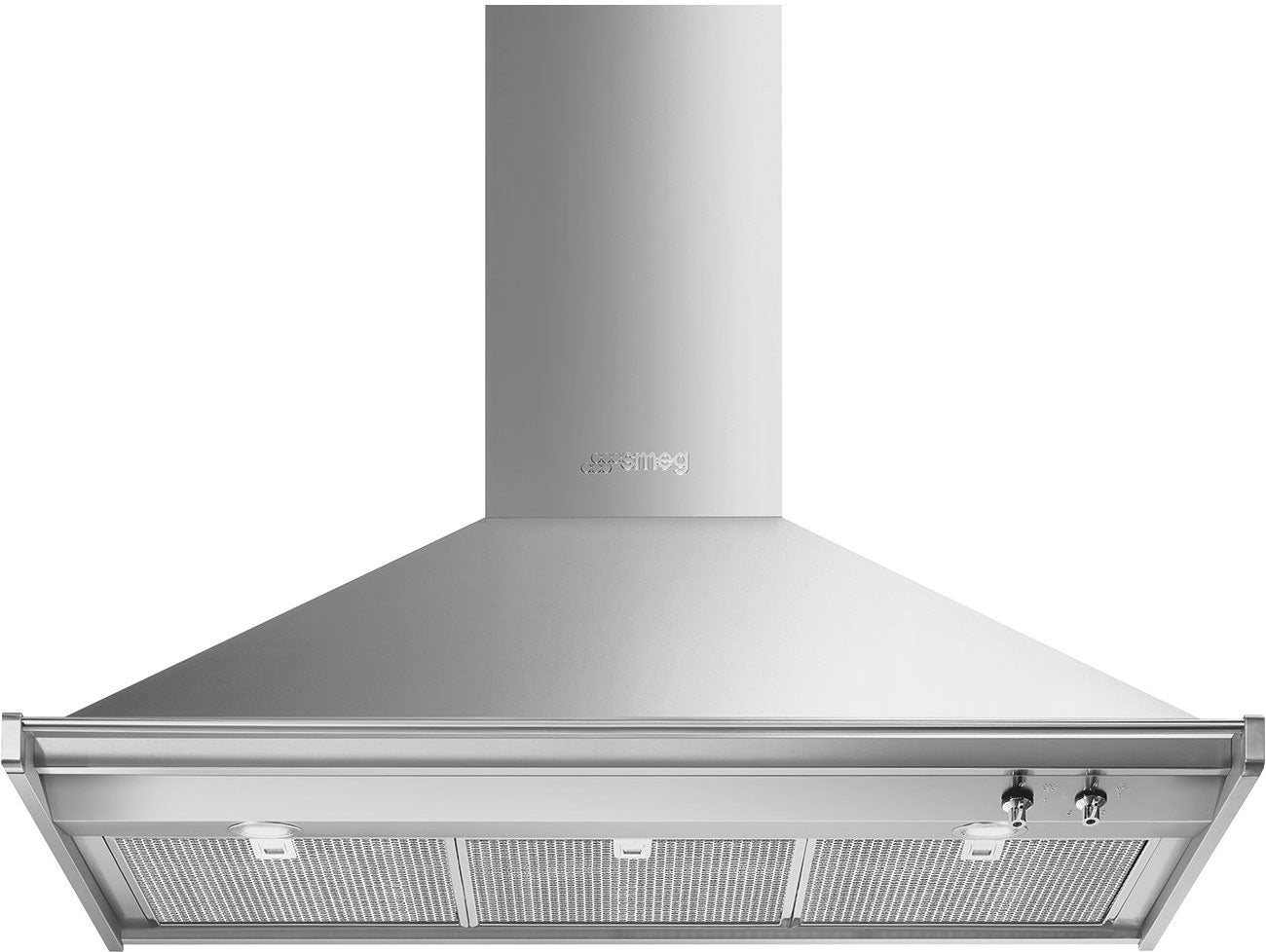 Smeg Classic Decorative Chimney Cooker Hood, Stainless Steel - 100 cm