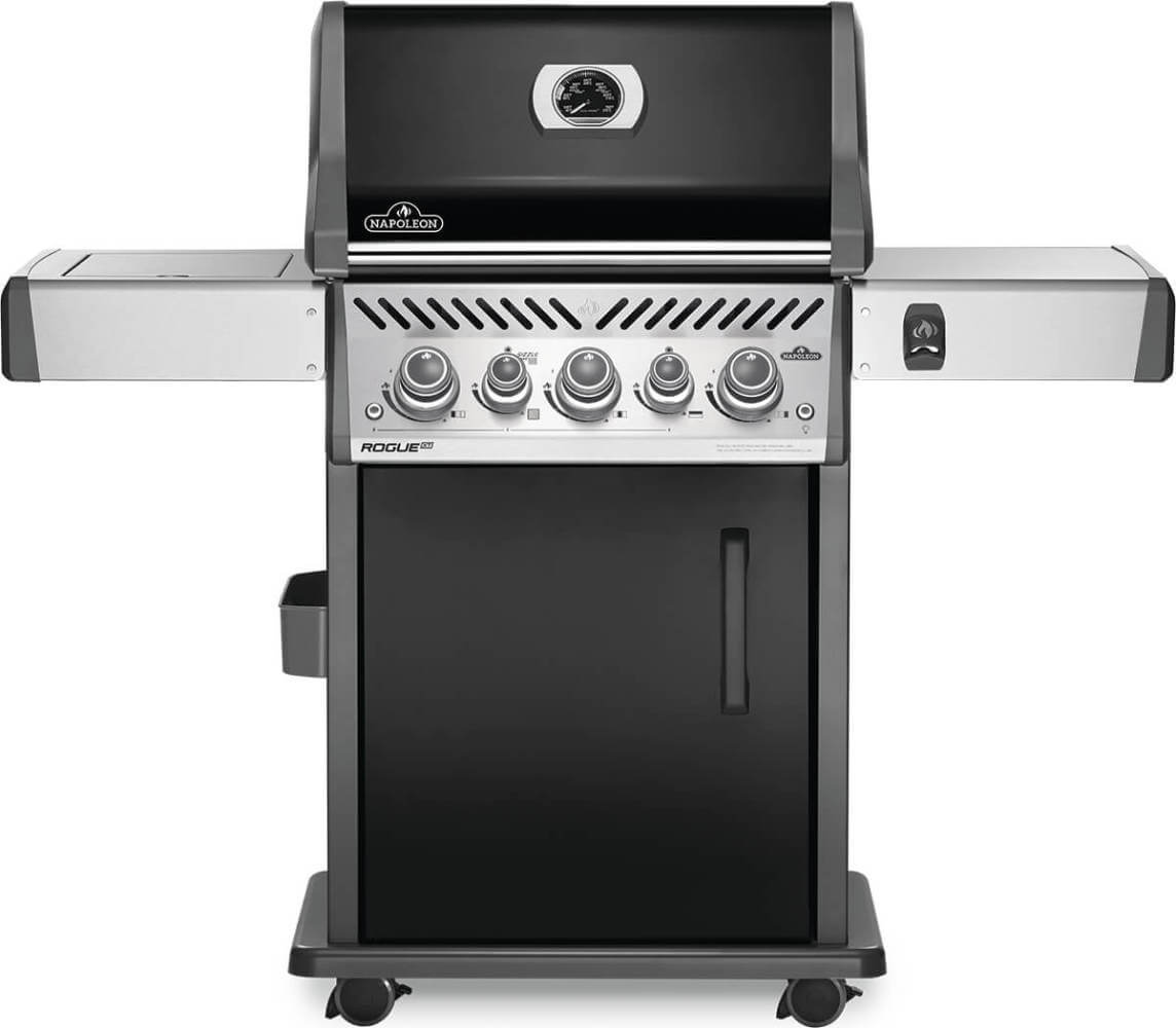 Napoleon Rogue SE 425 Propane Gas Grill With Infrared Rear & Side Burners - Black