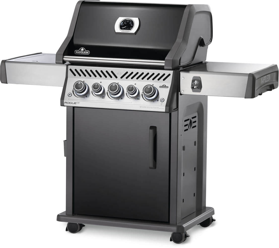 Napoleon Rogue SE 425 Propane Gas Grill With Infrared Rear & Side Burners - Black
