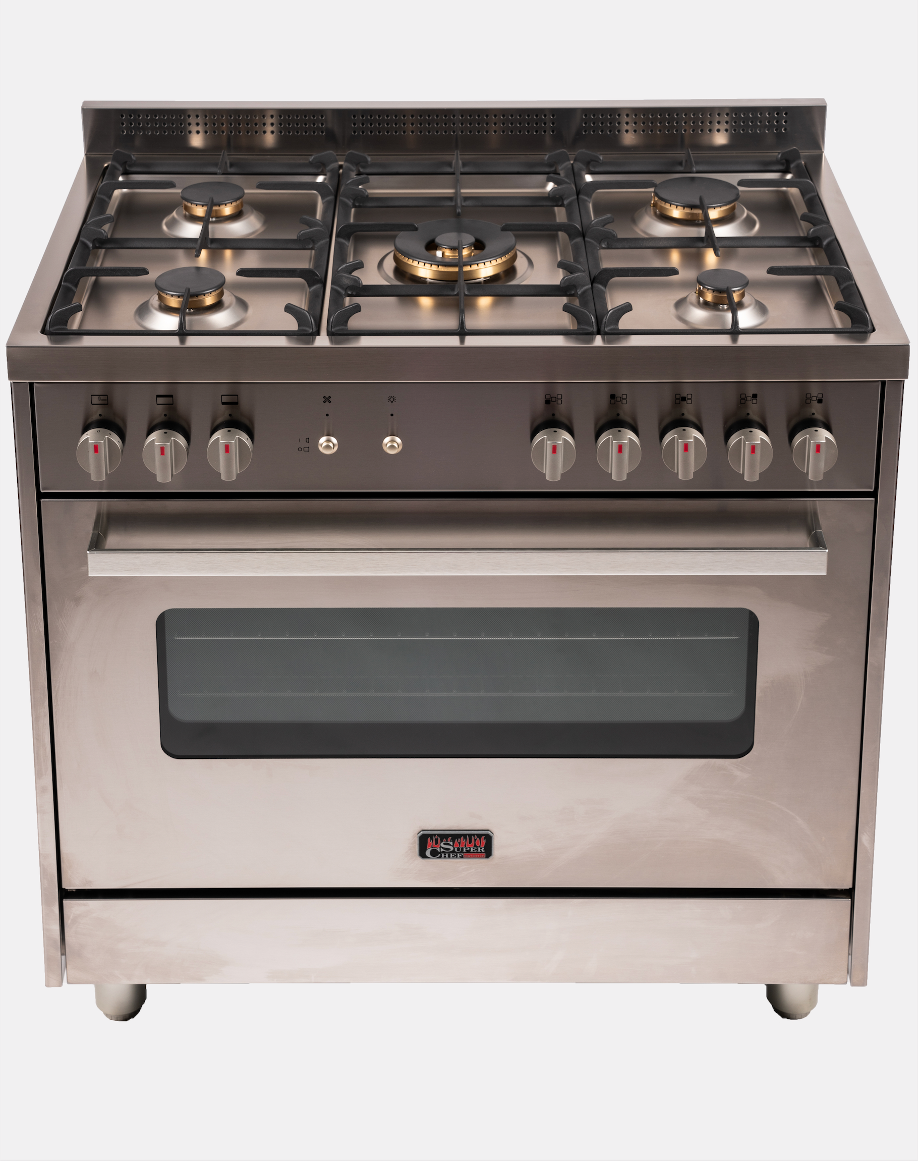 Superchef Heavy Duty Full Gas Cooker with Brass Burners