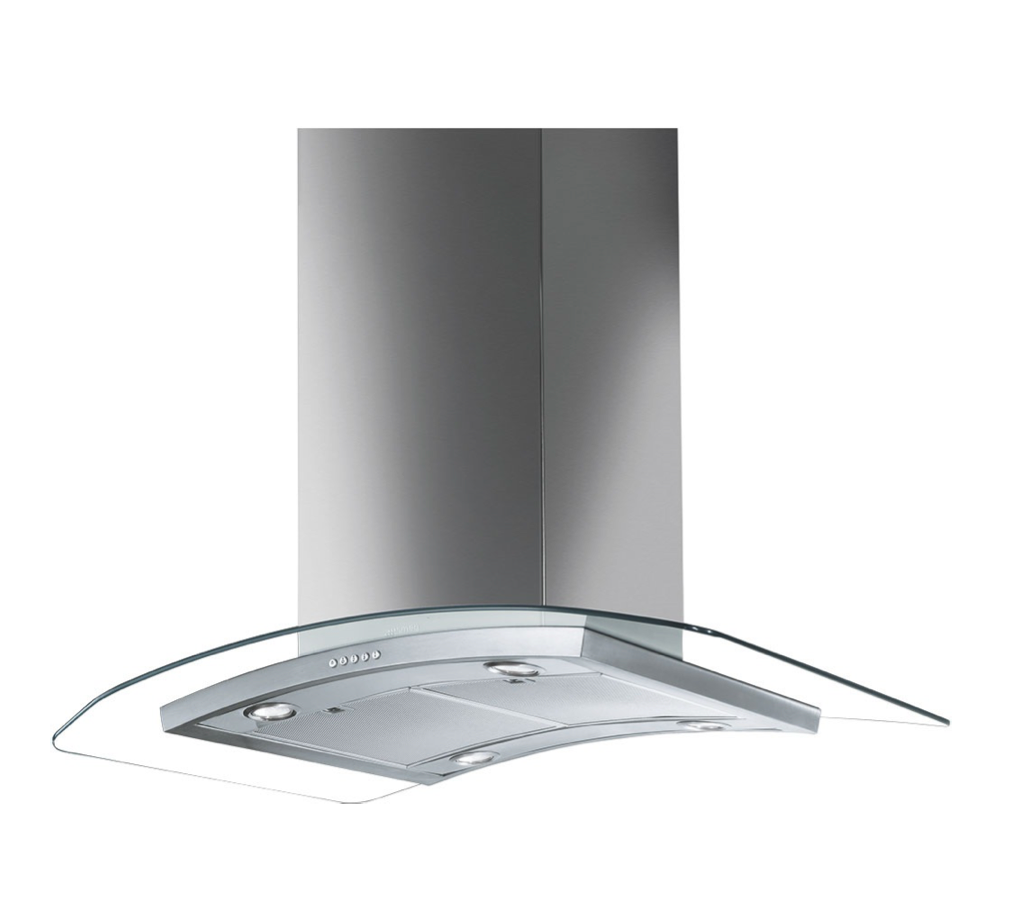 Smeg Island Cooker Hoods Design Curved - 90 cm