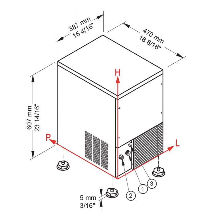 آلة صنع مكعبات الثلج CB 246 A
