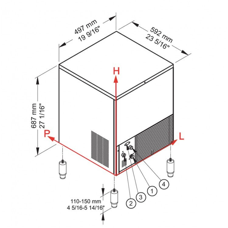 آلة صنع مكعبات الثلج CB 316 A