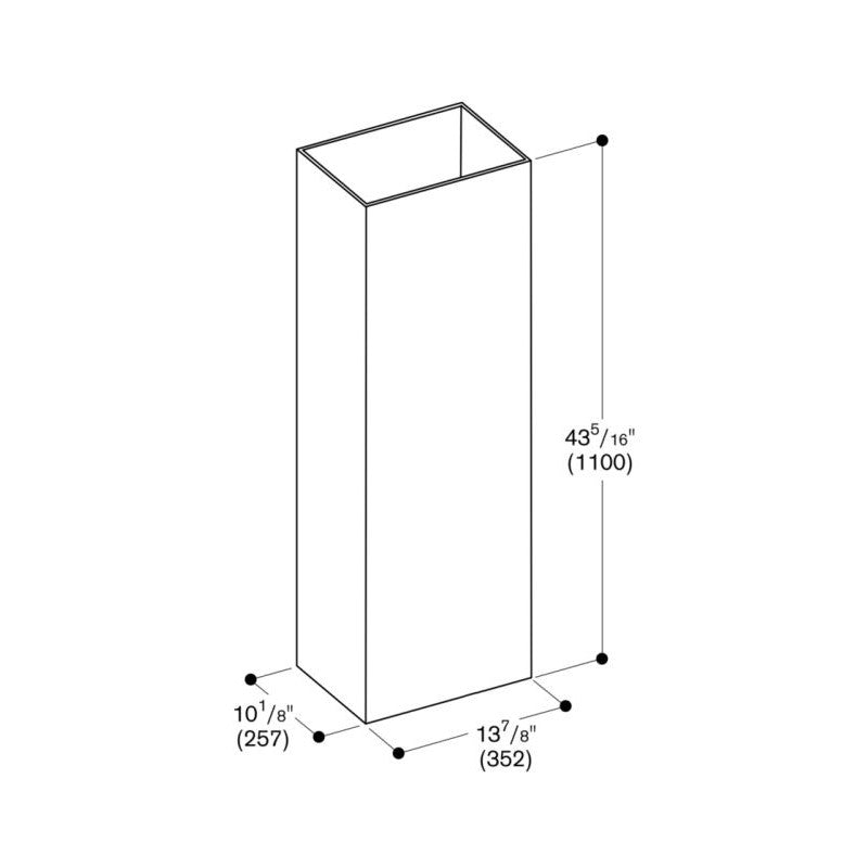 Gaggenau Chimney Elongation - 110 cm